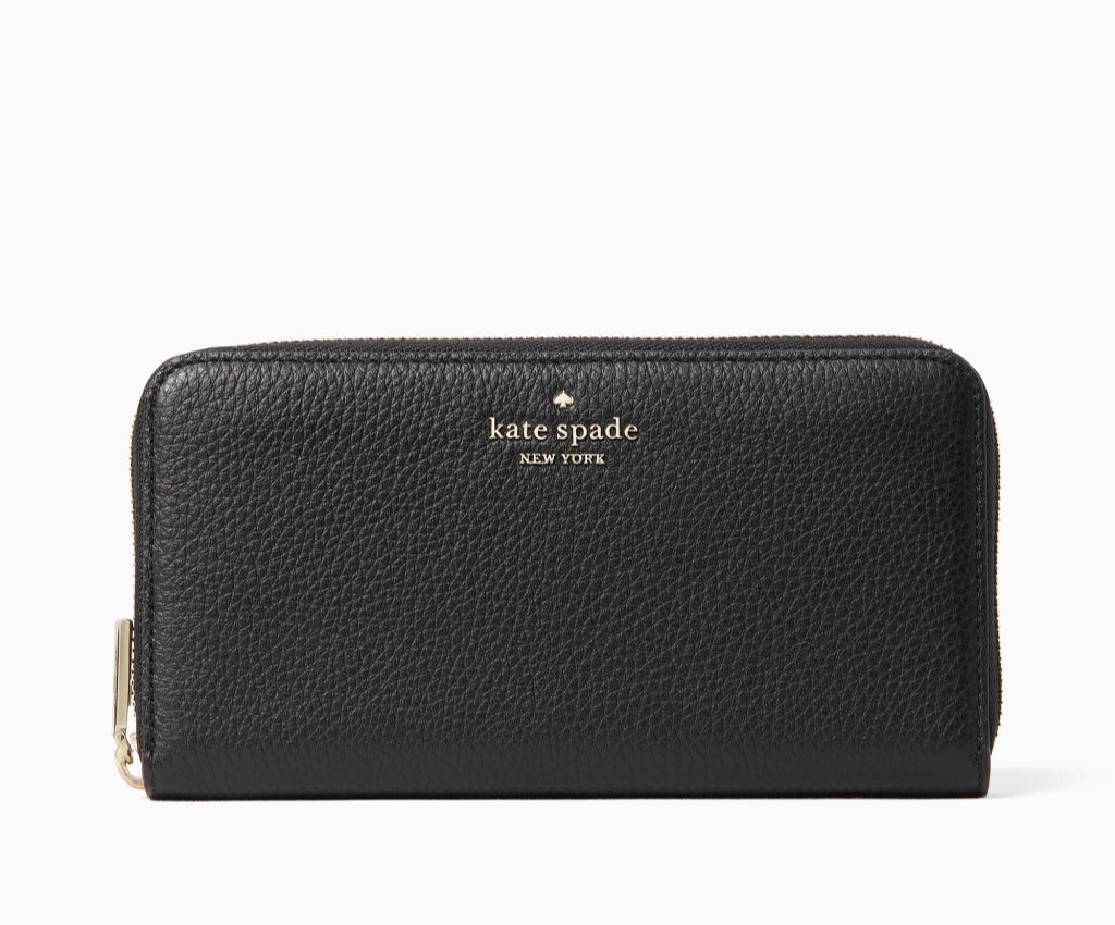 Leila Large Continental Wallet (Black)